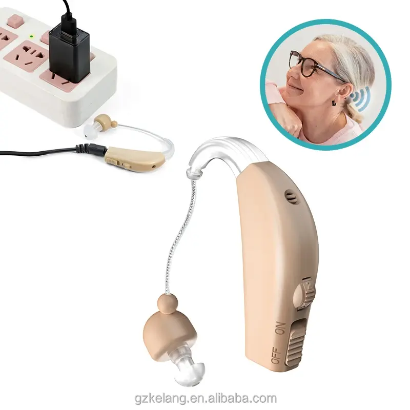 Dernière qualité médicale numérique intelligente salut technologie de poche mini adulte plus âgé petites aides auditives bte rechargeables pour une faible audition