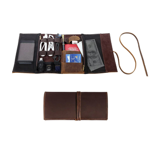 Estuche de Cuero para Banco de Energía, Organizador de Cables y Audífonos, Multifuncional, Suave, para Viajes, Bolsa para Dispositivos Digitales - Product Image 4