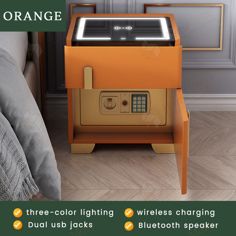 Orange + chargement sans fil + lumière d'ambiance tricolore + USB