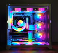 COOLMOON C260 argb lampu setrip led, aksesori komputer pc Game 8pin/2*8pin OEM mendukung kabel neon led