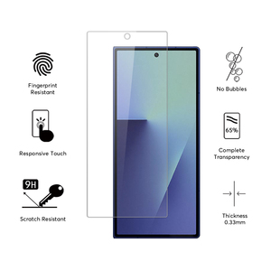 กระจกเทมเปอร์แบนไร้ฟองป้องกันลายนิ้วมือ2.5D สำหรับ Samsung อุปกรณ์ป้องกันหน้าจอสำหรับ Samsung Z Fold <span class=keywords><strong>8</strong></span> - Product Image 2
