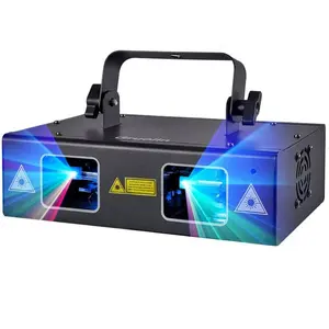 הנחה Rgb צבע מלא לייזר המפלגה שלב אור מוסיקה סאונד הופעל שליטת Dmx Dj לייזר אורות למכירה דיסקו שלב אור Dmx - Product Image 1