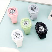 Jam Tangan Digital Multifungsi Plastik LED Fashion Grosir 2026, Jam Tangan Sport Digital untuk Pria Wanita Pelajar, Jam Tangan Elektronik