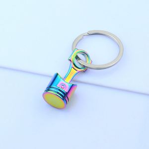 New Car Engine Piston <b>Key</b> <b>Chain</b> Pendant Car Modification Creative Small Gift Lettering Printed Logo Car Part Keychain - Product Image 6