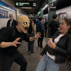 Masque de monstre en latex effrayant pour Halloween, masque intégral avec un look de zombie effrayant pour les fêtes costumées, les maisons hantées et les événements d'<span class=keywords><strong>horreur</strong></span> - Product Image 4