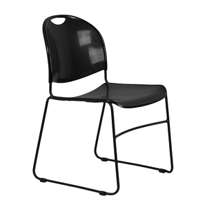 Silla de Plástico Comercial Apilable Contemporánea y Económica con Carro, Marca SIMA - Product Image 2