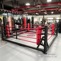 Anneau de boxe pliable au prix d'usine, portable et repliable, pour entraînement de Muay Thai et de kickboxing, idéal pour les salles de sport et les clubs