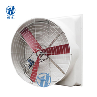 Ventilateur d'extraction industriel FRP à faible bruit 380V, en fibre de verre, avec volet sphérique, IP55, pour usine/atelier, compatible OEM/ODM