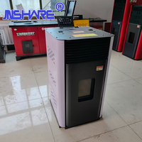 Poêle à granulés de bois à air chaud 60KW, allumage automatique, chauffage d'air intérieur pour la maison, équipement de chauffage à haute efficacité