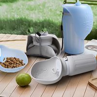 Gourde d'eau portable pour chien 620 ml, anti-fuite, détachable, facile à nettoyer pour les promenades, les randonnées et les voyages
