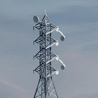 Tour de télécommunication autoportante en acier galvanisé avec design personnalisé, compatible WiFi 5G 4G