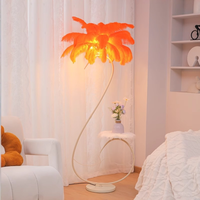 Lampe de sol LED moderne avec base E27, design en forme d'autruche, pour le coin du salon et la chambre à coucher