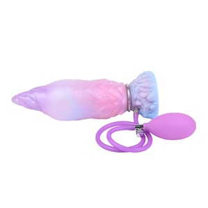 ELKKOST Inflatable Silicone <b>Dildo</b> Expandable Fantasy Penis for Anal or Vaginal Play, Adjustable Size, OEM & Wholesale - Product Image 3