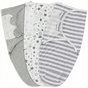 Newborn Cotton <strong>Baby</strong> Swaddle Sleeping Bag, Soft Breathable Anti-Kick Swaddle Wrap for Hospital &amp; Home - Product Image 1