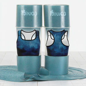 Soutien-gorge de sport respirant sans couture à maintien moyen pour femme, grande taille, imprimé simple, design personnalisé de haute qualité, idéal pour le yoga et l'entraînement - Product Image 3