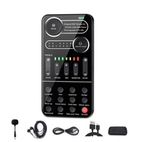 Carte son mobile et informatique K9 avec 9 effets sonores d'échauffement et changeur de voix pour jeux et diffusion en direct