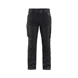 BLAKLADER - 714711478999C46 Pantalones de servicio para mujer denim elástico azul marino/negro-PANTALÓN DE TRABAJO EAN 7330509718155 - Product Image 1