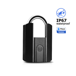 <span class=keywords><strong>Cadenas</strong></span> Biométrique Intelligent Robuste et Étanche IP67 en Alliage de Zinc à Déverrouillage par Empreinte Digitale pour Portail Extérieur et Salle de Sport - Product Image 1