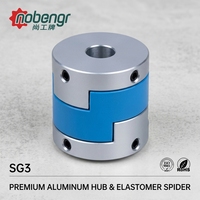 Nobengr Joint flexible en aluminium multi-usages 16-105 mm pour ventilateurs de refroidissement industriels à forte charge (5000 tr/min 2000 Nm)