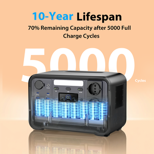 สถานีไฟฟ้าพกพาสำหรับตั้งแคมป์กลางแจ้ง DPS 1200  แบตเตอรี่ LiFePO4 1200W 300000mAh - หลายพอร์ต - Product Image 5