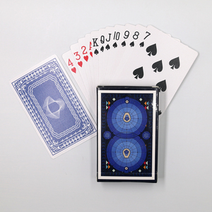 Factory Custom Print Blue Design Playing Cards Personalise logo Paper Party Game Cards <b>Poker</b> Game Cards - Product Image 1