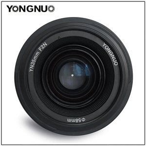 YONGNUO YN35mm 35mm F2 objectif pleine célébrité grand angle fixe objectifs d'appareil photo reflex numérique pour Nikon Canon - Product Image 2