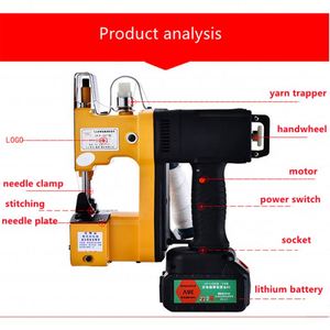 เครื่องทอผ้าด็อบบี้พร้อมมอเตอร์ 100 วัตต์ สำหรับปิดถุงและบรรจุภัณฑ์ ใช้งานง่าย รับประกัน 1 ปี - Product Image 4