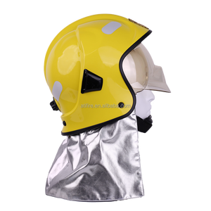 CE معتمد أوروبا نمط نصف خوذة رجال الإطفاء والانقاذ والعتاد مع الرقبة حماية الوجه قبعة صلبة - Product Image 2