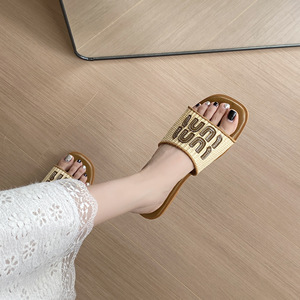 Zapatos planos <span class=keywords><strong>de</strong></span> punta redonda para mujer, zapatos <span class=keywords><strong>de</strong></span> tela informales para <span class=keywords><strong>vacaciones</strong></span>, zapatillas <span class=keywords><strong>de</strong></span> <span class=keywords><strong>playa</strong></span> ligeras a <span class=keywords><strong>la</strong></span> moda, sandalias y zapatillas para mujer - Product Image 2