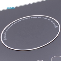 Panneau de verre Xunda 4 5 brûleurs cuisinière combinée hybride fabriquée en Chine Surface de cuisson domestique plaque de cuisson intégrée noir électrique