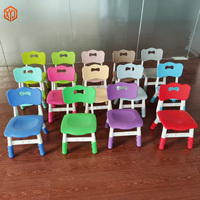 Chaise en plastique pour enfants réglable en hauteur, dossier ergonomique, design sûr, chaise de salle à manger et d'apprentissage pour enfants de maternelle, fourniture d'usine