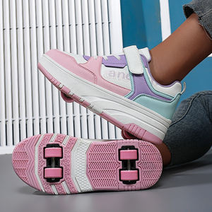 Fabrik preis Benutzer definiertes Logo Profession elle bunte Turnschuhe Jungen Mädchen Atmungsaktive Rollschuhe für Männer Verstellbare gerade Linie - Product Image 1