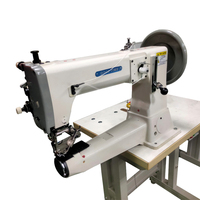 Machine à coudre industrielle robuste 441 à point noué, à bras cylindrique, à une aiguille, avec transport par pied marcheur pour cuir, toile et cuir équin