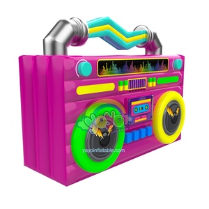 Adorno inflable con forma de radio, con temática musical de moda, de PVC, flotante, inflable publicitario, decoración inflable. - Product Image 3