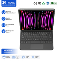 Clavier magnétique flottant avec pavé tactile pour iPad Pro 11 pouces 4e génération 2022, support de clavier sans fil, disposition personnalisée des langues