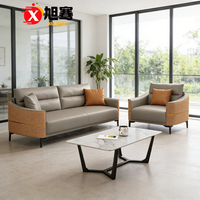 Canapé de bureau trois places grande capacité pour réception et salon, fauteuil de bureau individuel ergonomique pour espace de repos du personnel