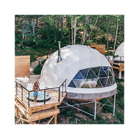 Tente de camping touristique de luxe avec poêle, imperméable, extérieur, hôtel, dôme, prix d'usine