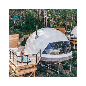 Tente de camping touristique de luxe avec poêle, imperméable, extérieur, hôtel, dôme, prix d'usine - Product Image 1