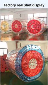 QIQU Tubo Inflable Rodante Transparente al por Mayor, Juguete Acuático con Ruedas para Negocios de Parques Acuáticos Móviles, Rodillo Acuático para Caminar sobre el Agua - Product Image 3