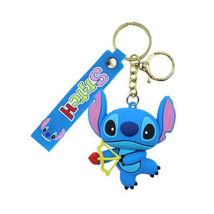 Portachiavi Lilo e Stitch all'Ingrosso, Charm per Zaino in Plastica Morbida, Regalo Gratuito con Sensazione Premium - Product Image 5