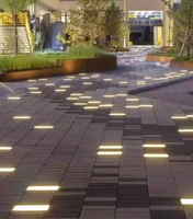Nouvelles dalles lumineuses LED étanches pour sol, design innovant, IP67, couleur RGB, Ra80, 50 000 heures, carrées/rectangulaires/circulaires, en acier inoxydable