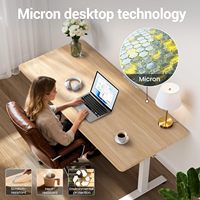 Bureau debout électrique commercial en acier de 55 pouces - Design industriel ergonomique, 4 hauteurs réglables, poste de travail assis-debout