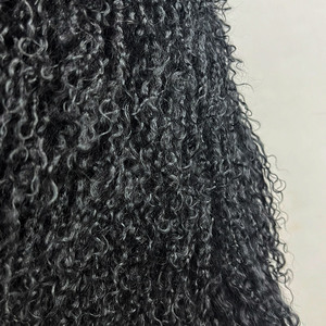 ジャンココ新作 ロングシープファースカーフ ショール カスタム ふわふわ 本物のモンゴル産ファースカーフ 女性用 - Product Image 5