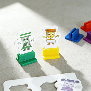 Educational Board Game Plastic Character Stands Full Color Printing Wavy <b>Corners</b> Educational Toy for Kids - Product Image 4
