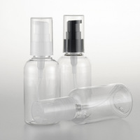 Flacon à pompe de lotion cosmétique en plastique vert ambré personnalisé écologique PET 100ml 150ml 200ml 300ml 500ml