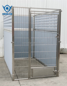 คอกสุนัขลวดเชื่อมสำหรับสุนัขด้านนอกคอกสุนัขสี่เหลี่ยมขนาดใหญ่ - Product Image 5