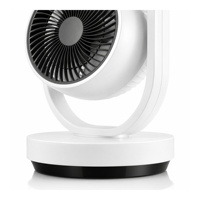 Ventilateur de table pliable intelligent ZHIYIN avec rotation à 360°, minuterie mécanique, 3 vitesses, 3 pales, 25W pour usage domestique et extérieur