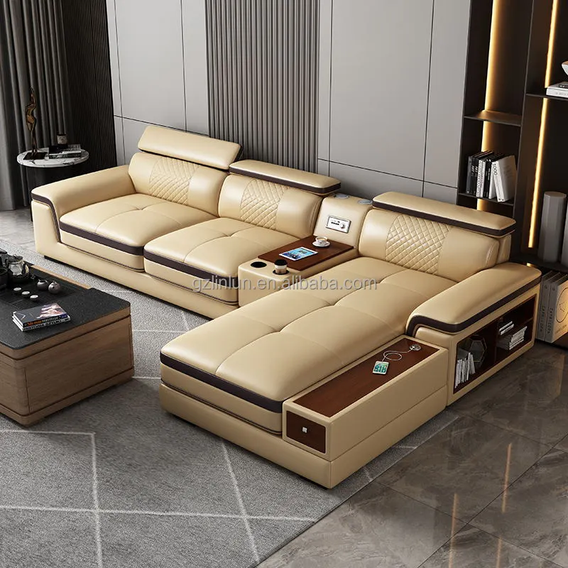 Factory Wholes Leather Cover Of Microfiber Room U shape U sofa Luxury Exclusive Couch Set Sectional Sofa Set