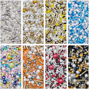 Nouvelles boules de sucre mélangées mates arrose des perles de bonbons comestibles pour la cuisson des gâteaux et des biscuits décoration Comestibles arrose de gâteau - Product Image 3