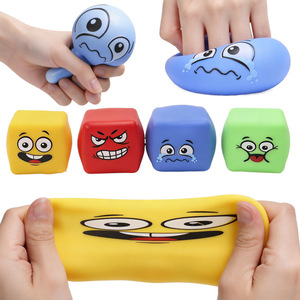 Jouet Squishy Cube d'Expression en Maltose pour le Soulagement du Stress et la Décompression, Jouet de Décompression à Rebond Lent pour Usine - Product Image 4